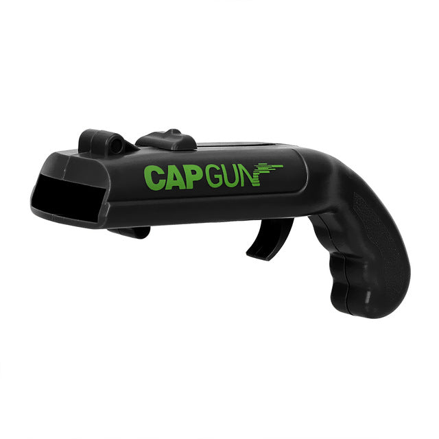 CAP GUN Creative Drink Opening Shooter Can Openers Spring Cap Catapult Launcher Gun Shape Beer Bottle Opener Bar Tool