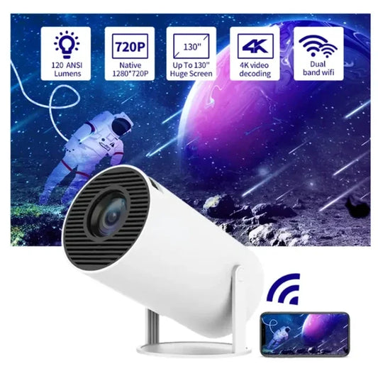 Smart Portable Projector Android 11 4K Video  Home Theater